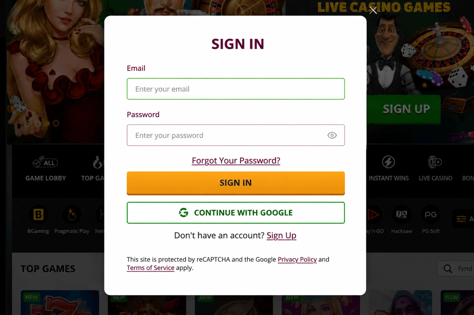 Step 1 — sign in to one of the best Interac casinos