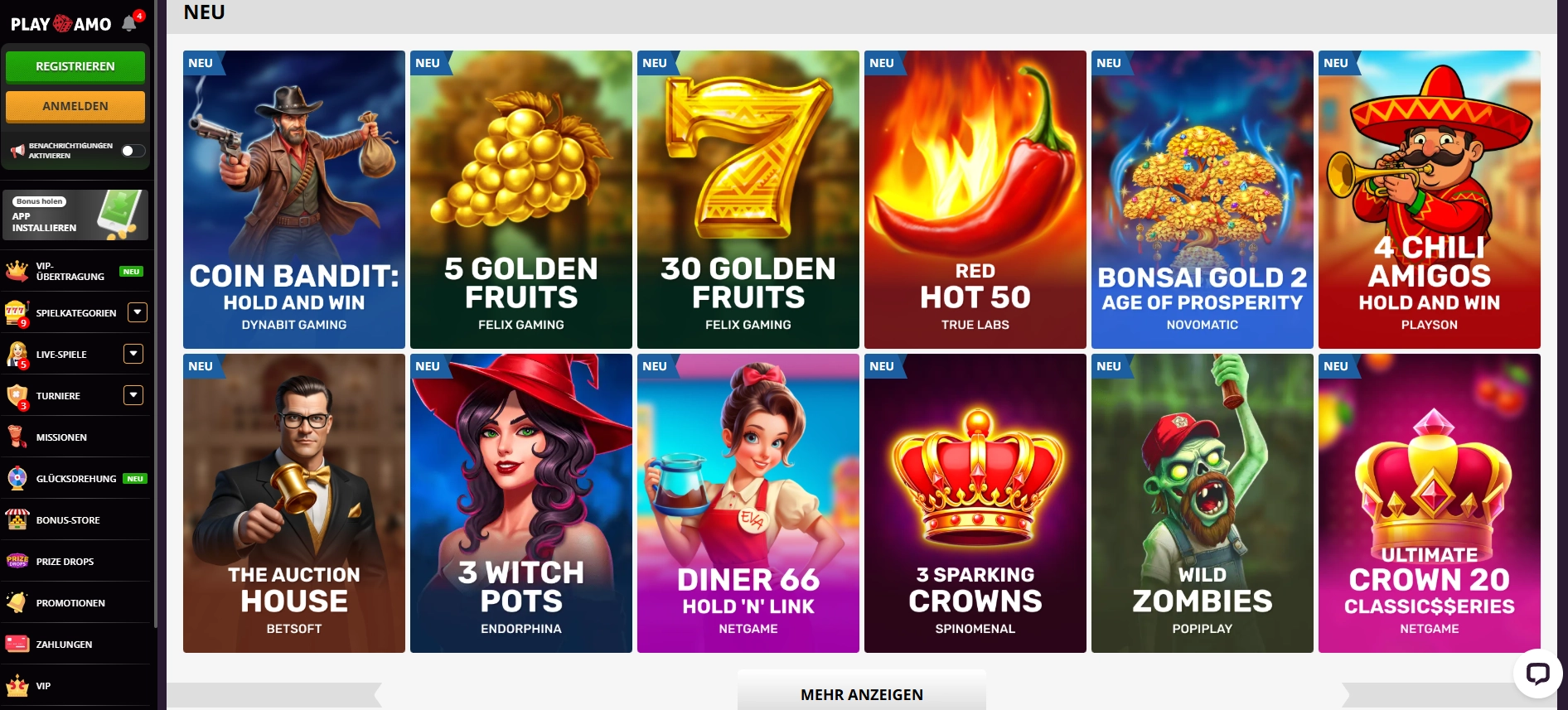 PlayAmo — one of the best Interac casinos in Canada